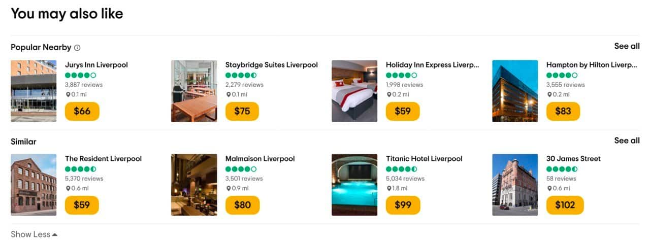 a screenshot of the tripadvisor advertising carousel