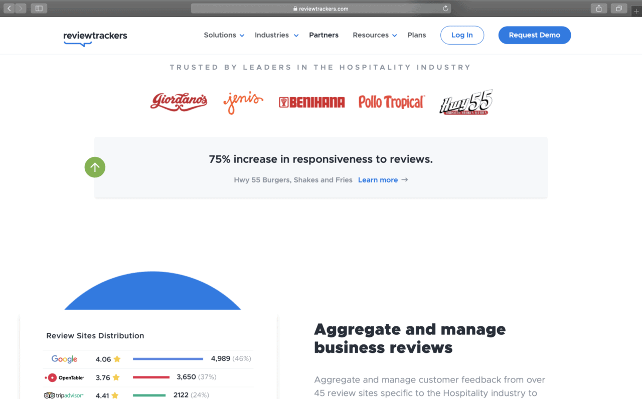 reviewtrackers restaurant technology